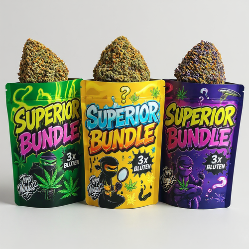 Drei Terp Ninjas Beutel Superior Bundle mit Blüten, Superior Dragon Buds Probierpaket