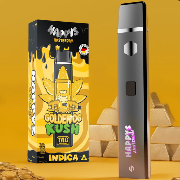 Happys Amsterdam Premium 1ml TAC Vape Golden OG Kush - Indica