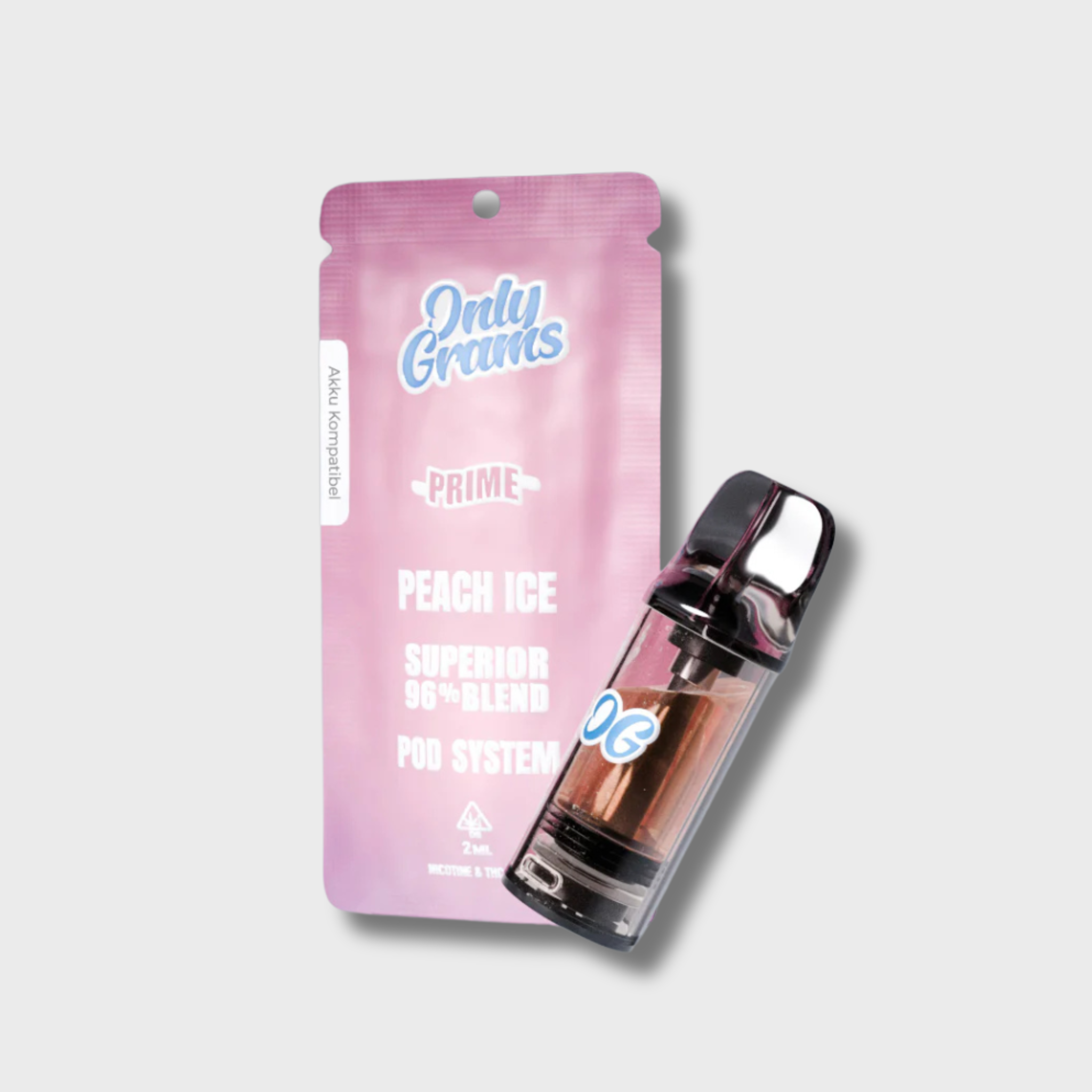 OnlyGrams Superior Vape Pod 96% Peach Ice 2ml 10-OH-HHC