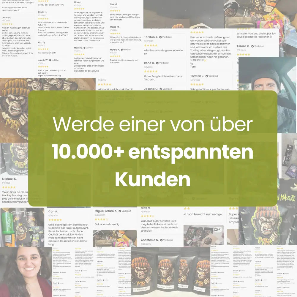 Über 10000 Kunden Review Collage
