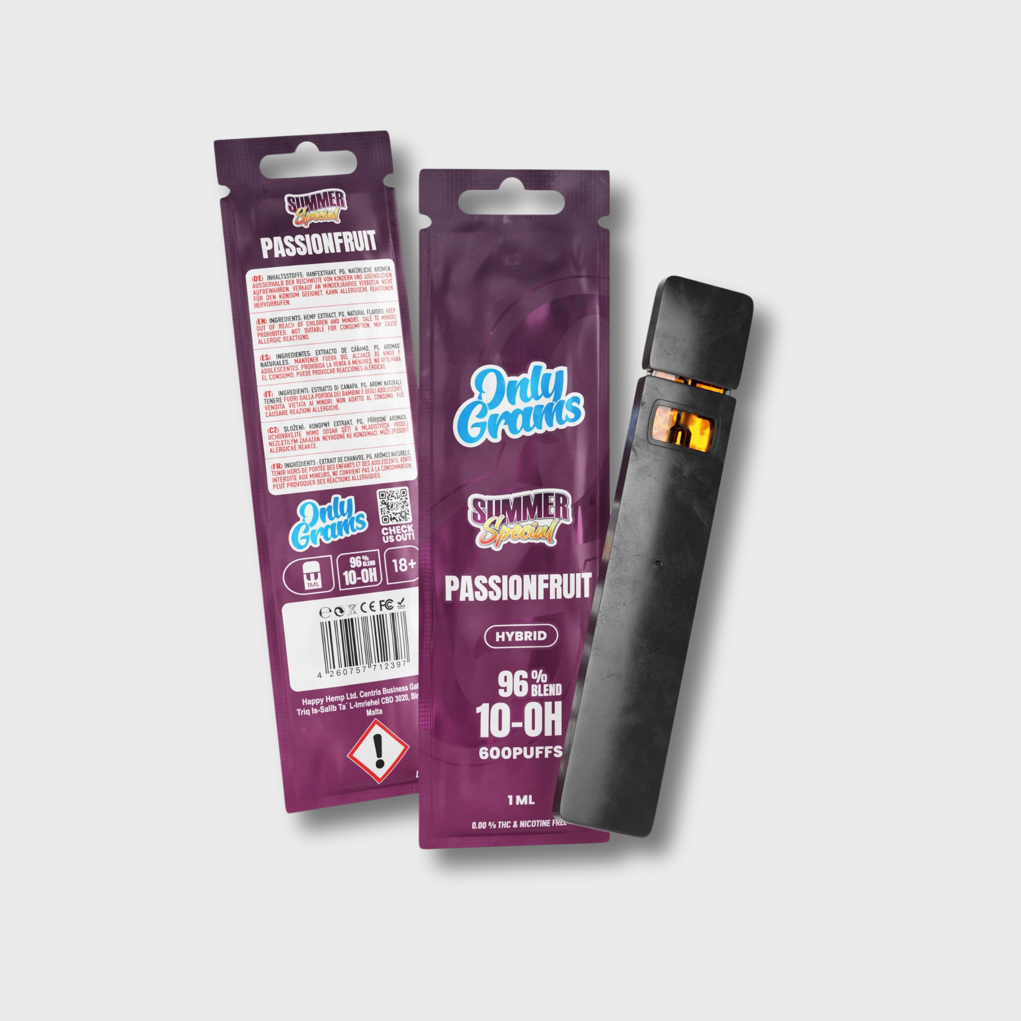 OnlyGrams 10-OH-HHC Vape 96% | Passionfruit